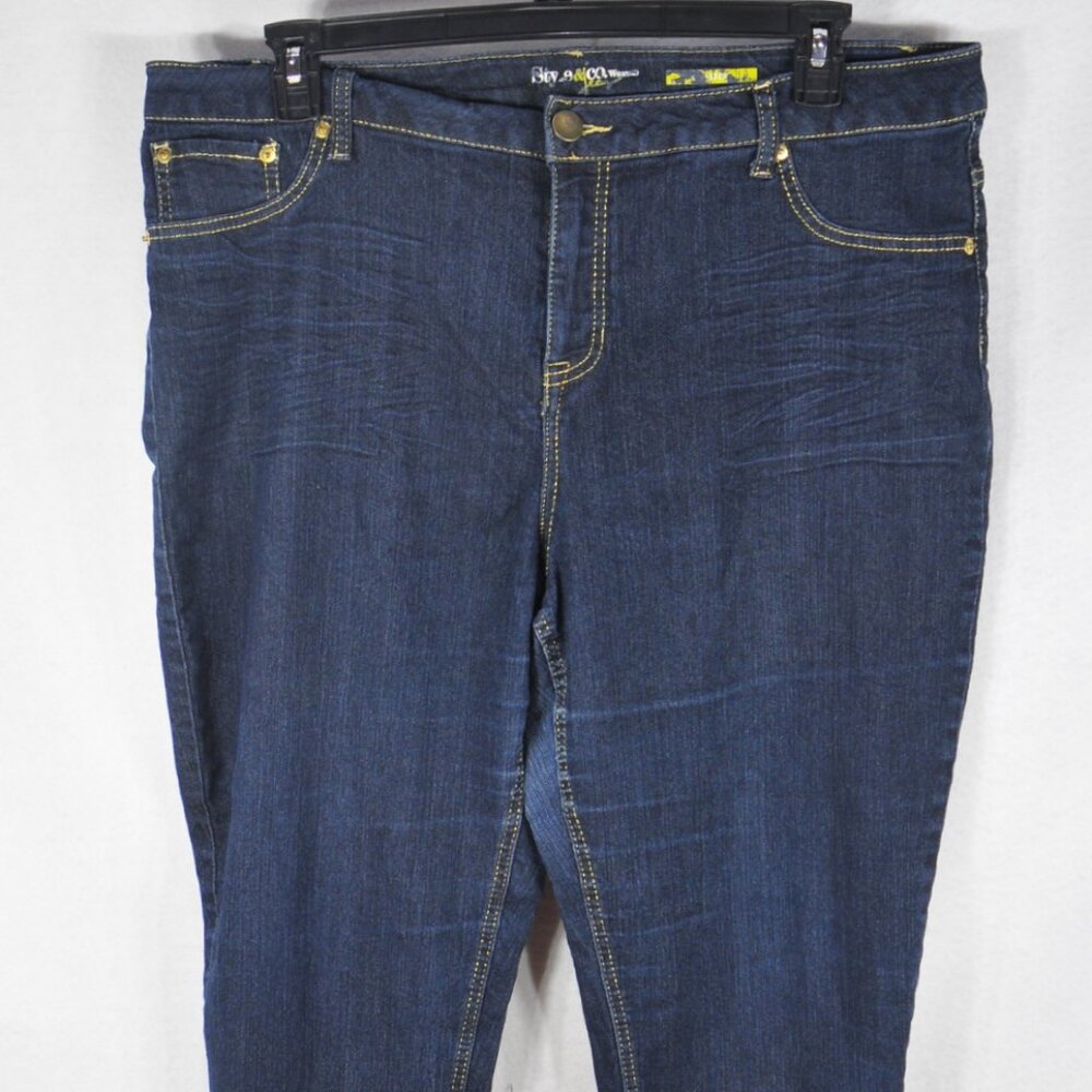Style & Co. Women's Jeans 18W Boot Leg Denim Pre owned